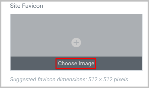 add site favicon using elementor