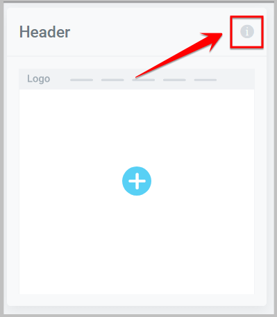 information icon on site parts in elementor 3.0