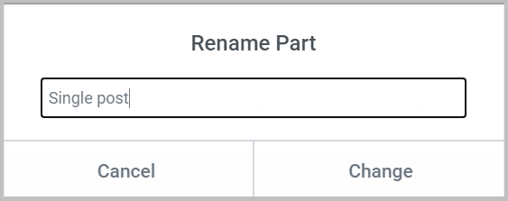 rename a template in elementor theme builder