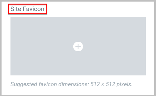 site favicon in elementor 3.0