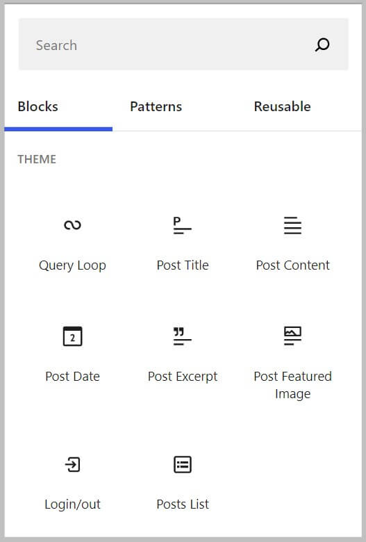 New Theme blocks in WordPress 5.8