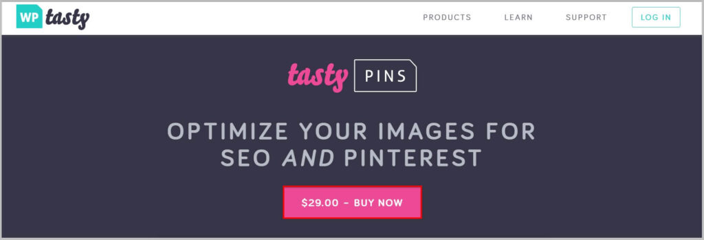 Buy Tasty Pins plugin