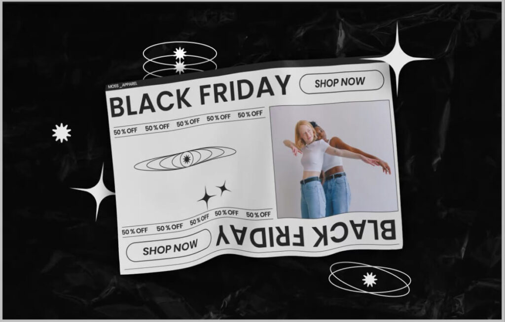 The Minimalist dream landing page in new Elementor seasonal kit for Black Friday Sale