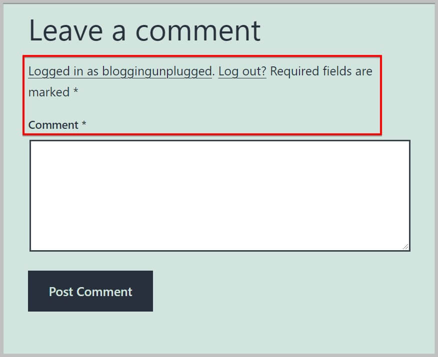 Improvements to comment form in WordPress 5.9