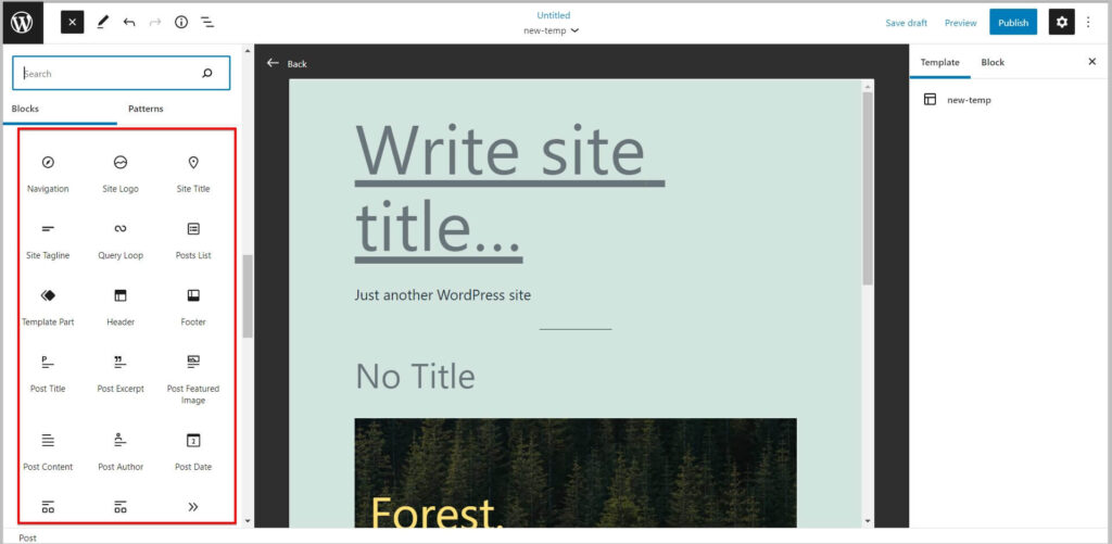 Template editor in non block based themes after WordPress 5.9