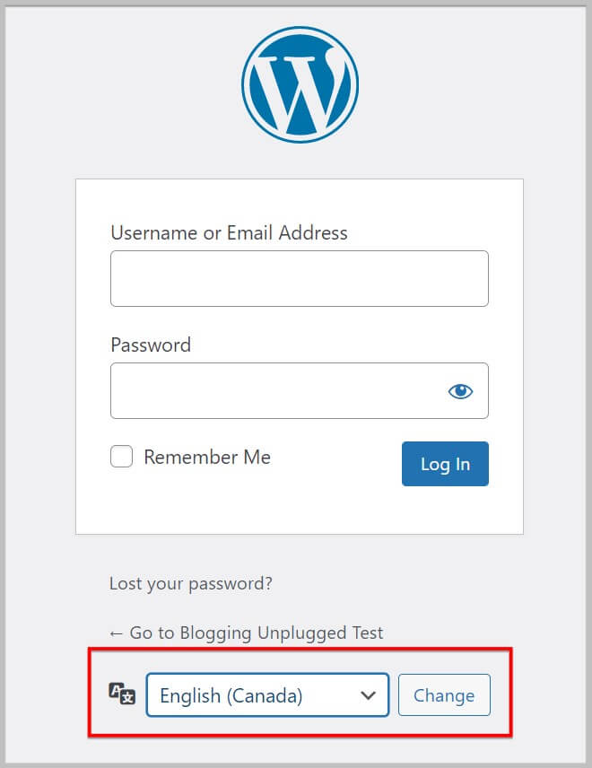 Language switcher on login page in WordPress