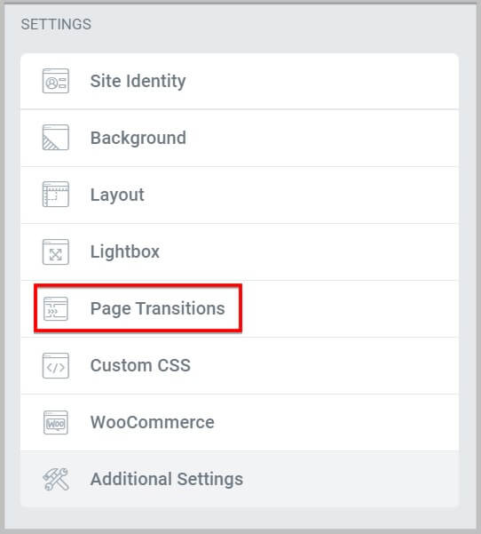 Page Transition in Elementor Pro 3.6