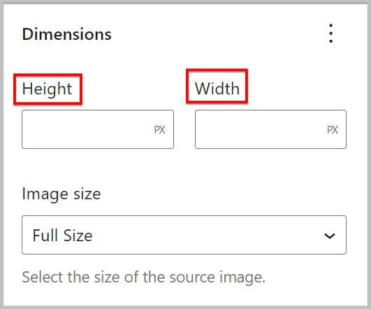 Dimension control for featured image in Query Loop block in WordPress 6.0