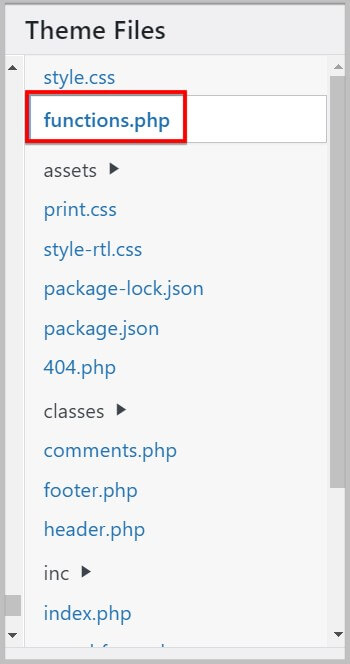 functions.php file in WordPress theme
