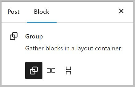 Group block variations in WordPress 6.0