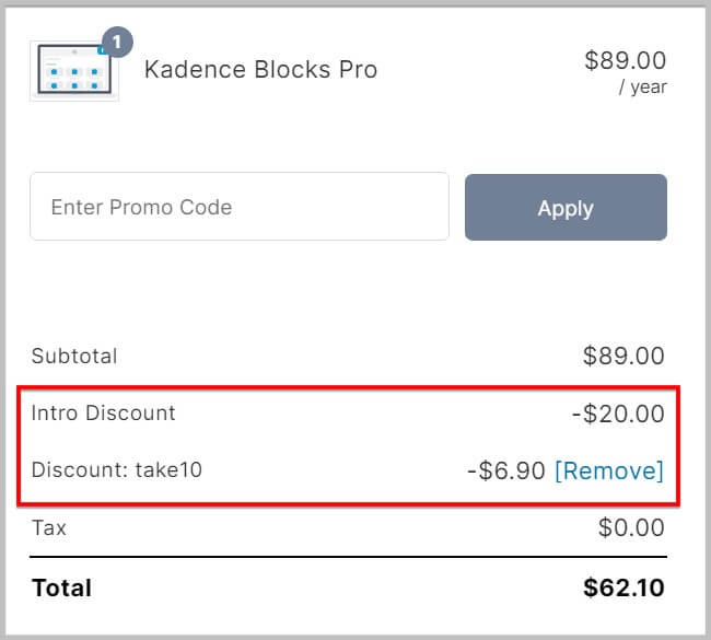 Kadence Blocks on Discount 2024