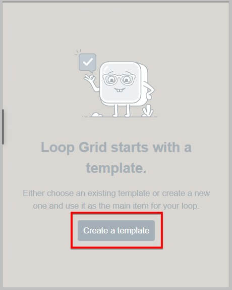 Option to create a template for Loop Grid on canvas in Elementor Pro 3.8