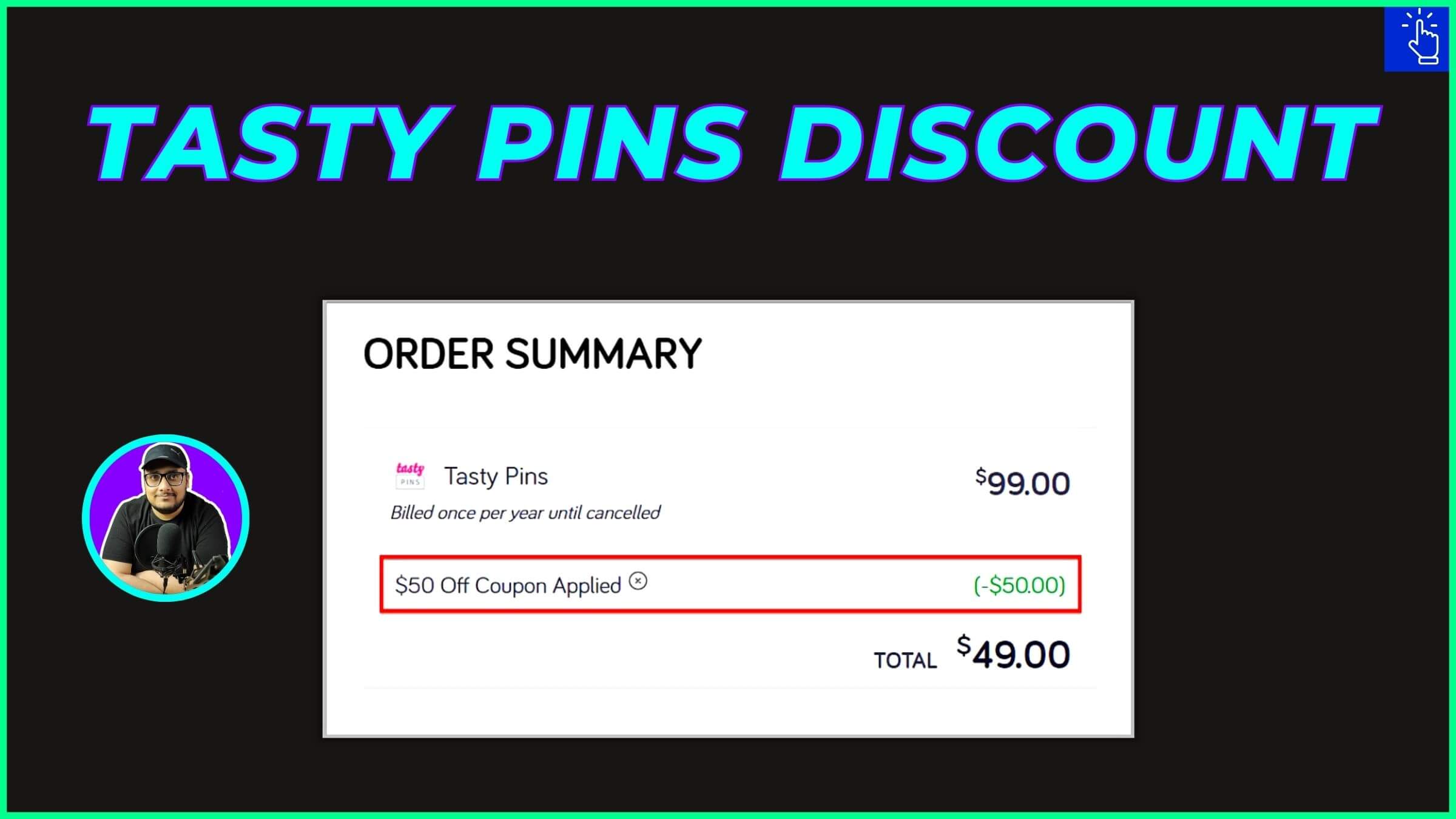 Tasty Pins Discount 2024- $50 OFF [Coupon Code]