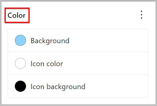Background Color in Social Icons block in WordPress 6.1