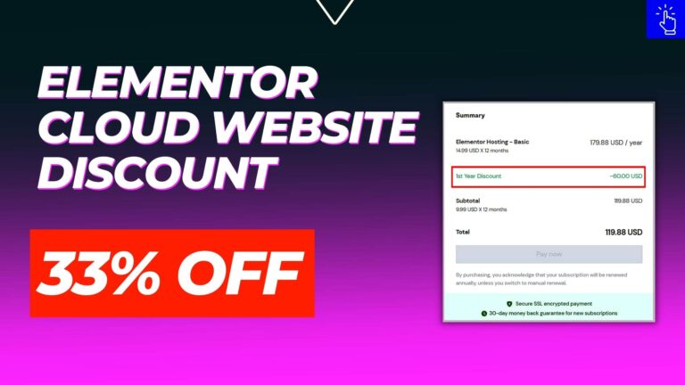Elementor Cloud Website Discount Code 2024- 33% OFF