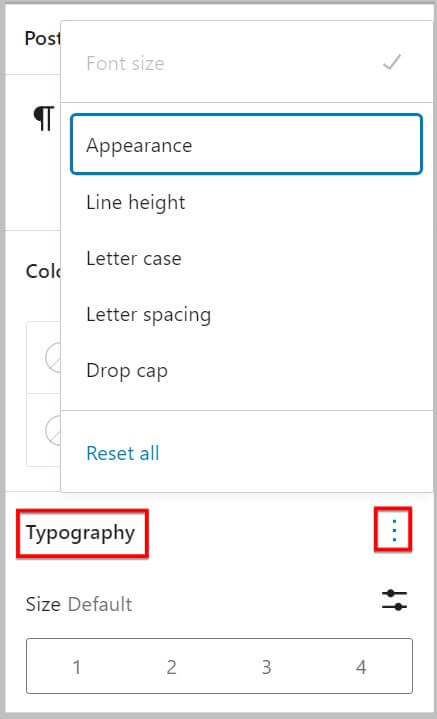 Typography support before WordPress 6.1