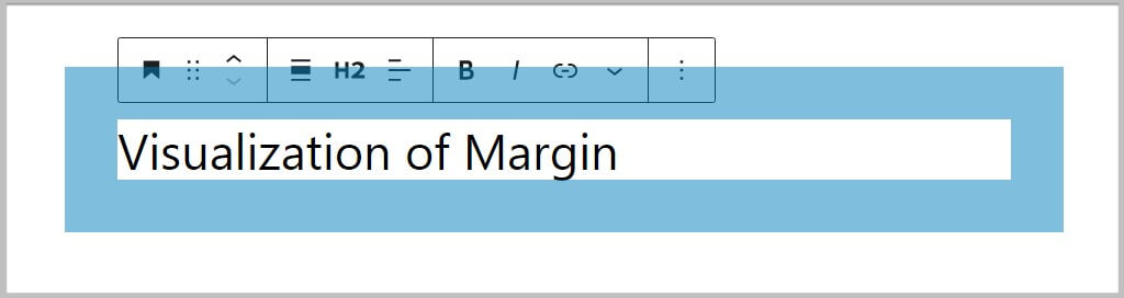 Visualization of margin in WordPress 6.1