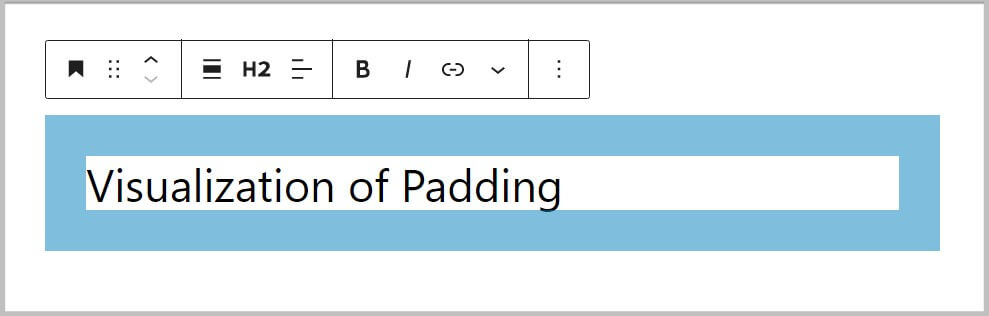 Visualization of Padding in WordPress 6.1