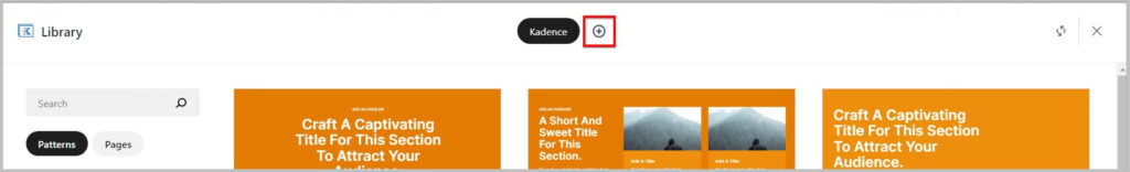 Add Connection icon in new Kadence Design Library