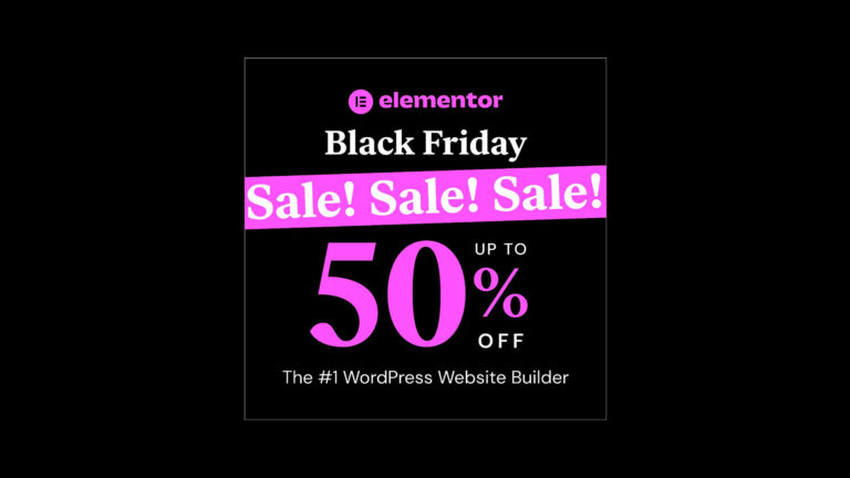Elementor Black Friday Sale 2023- 50% OFF on PRO Plans