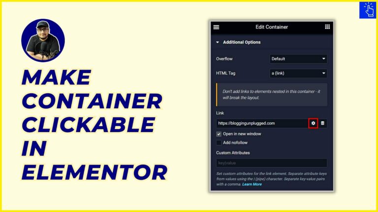 How to Make a Container CLICKABLE in Elementor